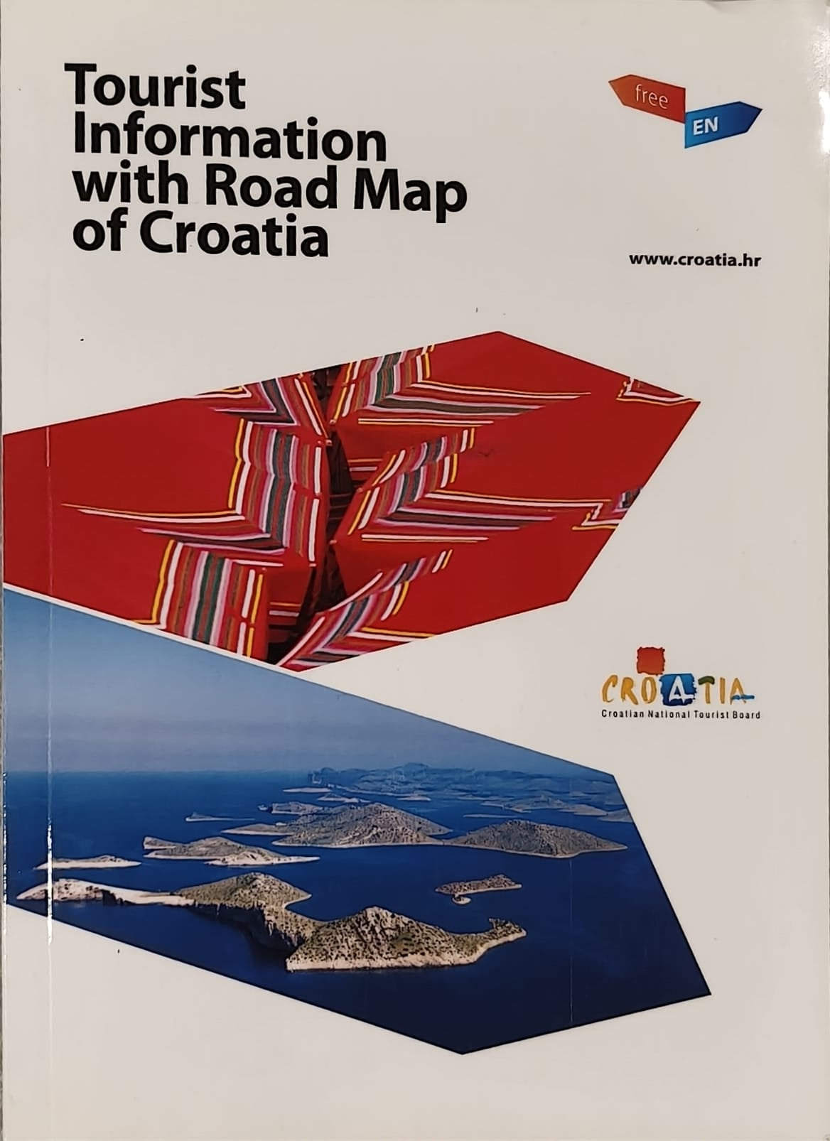 Tourist Information with Road Map of Croatia
